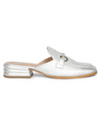Savannah Metallic - Flat Mules - Silver