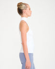 White Turtleneck Sleeveless Basic Stylish Blouse Fınal Item - Porterist 3