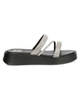 Vivi Blu - Ren Flats Footwear - Black/Silver