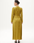 Metal Buckle Detailed Stylish Khaki Dress Fınal Item - Porterist 3