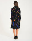 Casual Cut Crepe Dress With Black Collar Scarf Fınal Item - Porterist 4