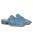 Savannah - Flat Mules - Denim