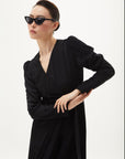 Metal Buckle Detailed Stylish Black Dress Fınal Item - Porterist 5