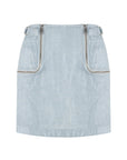 Metallic Mini Skirt