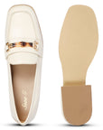 Saint G Jenah Flat Loafers Off White