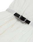 White Balloon Skirt Mini Dress