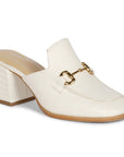 Saint G Julia Heel Loafers Footwear Off White