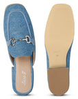 Savannah Flat Mules Denim