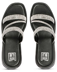 Vivi Blu Ren Flats Footwear Black Silver