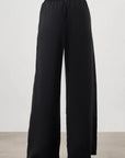 Mizalle Wide Leg Pants Black Apparel Black