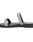 Vivi Blu Zaeneb Flats Footwear Black Silver
