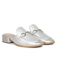 Savannah Metallic - Flat Mules - Silver