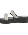 Vivi Blu Ren Flats Footwear Black Silver