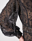 Beaded Organza Tulle Dress Black Fınal Item - Porterist 7