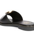 Vivi Blu Amber Flats Footwear Black