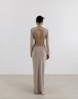 The Chemise Beige Maxi Dress Fınal Item - Porterist 1