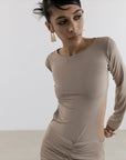 The Chemise Beige Maxi Dress Fınal Item - Porterist 5