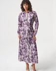 Mizalle Ellips Patterned Shirt Dress Apparel Patterned