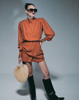 Elle Orange Mini Dress Fınal Item - Porterist 2