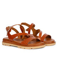 Vivi Blu - Kamla Flats Footwear - Cognac