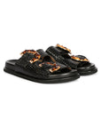 Saint G - Venice Flat Sandals Footwear - Black