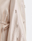 Embroidered Balloon Sleeve Dress Sand Beige Ka B Fınal Item - Porterist 6