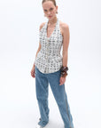 Multicolor Tweed Vest