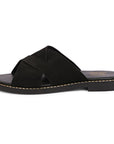 Vivi Blu Blossom Flats Footwear Black