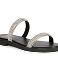 Vivi Blu Zaeneb Flats Footwear Black Silver