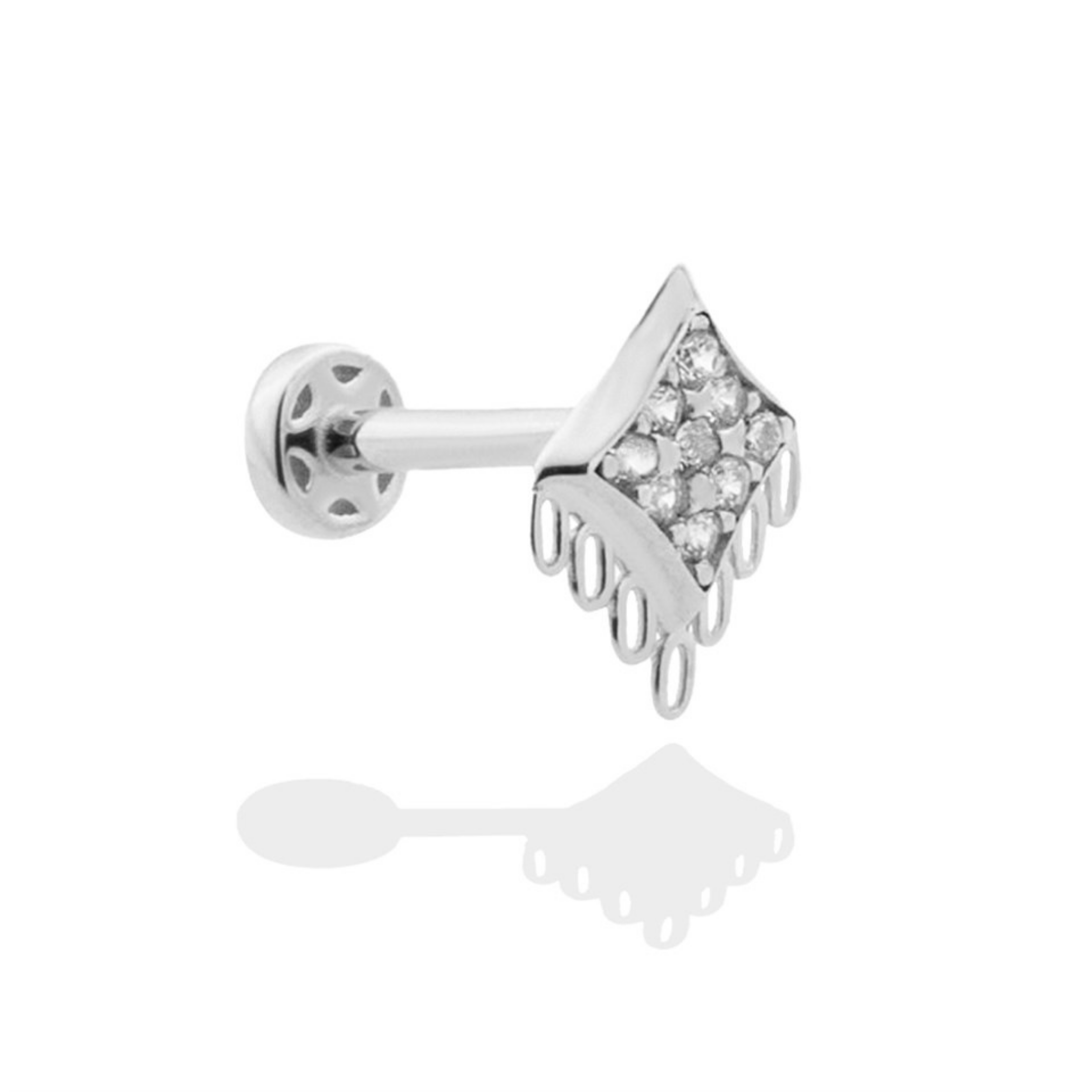 A’la Fine Jewelry Squared Piercing White Porterist