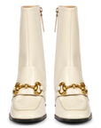 Daffodil Ankle Boots Off White