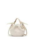 Oryany Selena Eco Fur Bucket Medium Crossbody Handbags Vanilla Cream