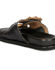 Saint G Venice Flat Sandals Footwear Black