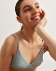 Hand Bikini Top Glitter Blue Fınal Item - Porterist 1