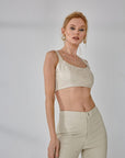 Buttoned Bra - Cream