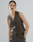 Classic Leather Vest – Mocha