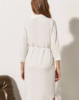Ecru Rosella Womens Shirt Knee Length Dress Fınal Item - Porterist 8