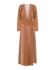 Linda Ginger Deep V Dress Fınal Item - Porterist 1