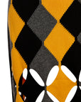 Black Yellow Colored Skirt With Diamond Jacquard Fınal Item - Porterist 2