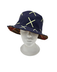 Indigo Pattern 1/Mud Cloth Pattern 1 Unisex Reversible Bucket Hat