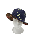Indigo Pattern 1/Mud Cloth Pattern 1 Unisex Reversible Bucket Hat