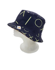Indigo Pattern 1/Mud Cloth Pattern 1 Unisex Reversible Bucket Hat