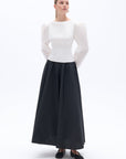 Ivory Boat Neck Blouse