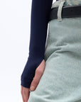 Blue Crew Neck Bodysuit