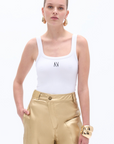 White Strappy Crop Top