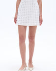 Eyelet Detailed Mini Skirt