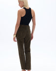 Black Stone Embroidered Mom Fit Jeans