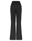Black Belted High-Waisted Jeans