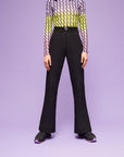 Black Belted High-Waisted Jeans