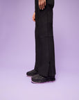 Black Belted High-Waisted Jeans